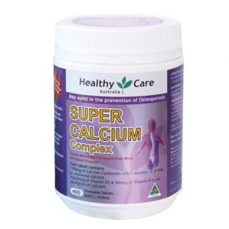 HealthyCare复合钙片+维生素D咀嚼片400粒（澳洲）