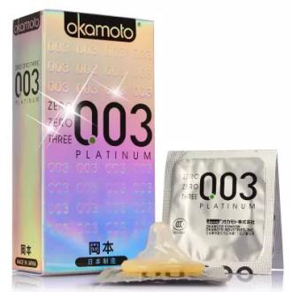 冈本0.03(10只白金超薄装)（日本）